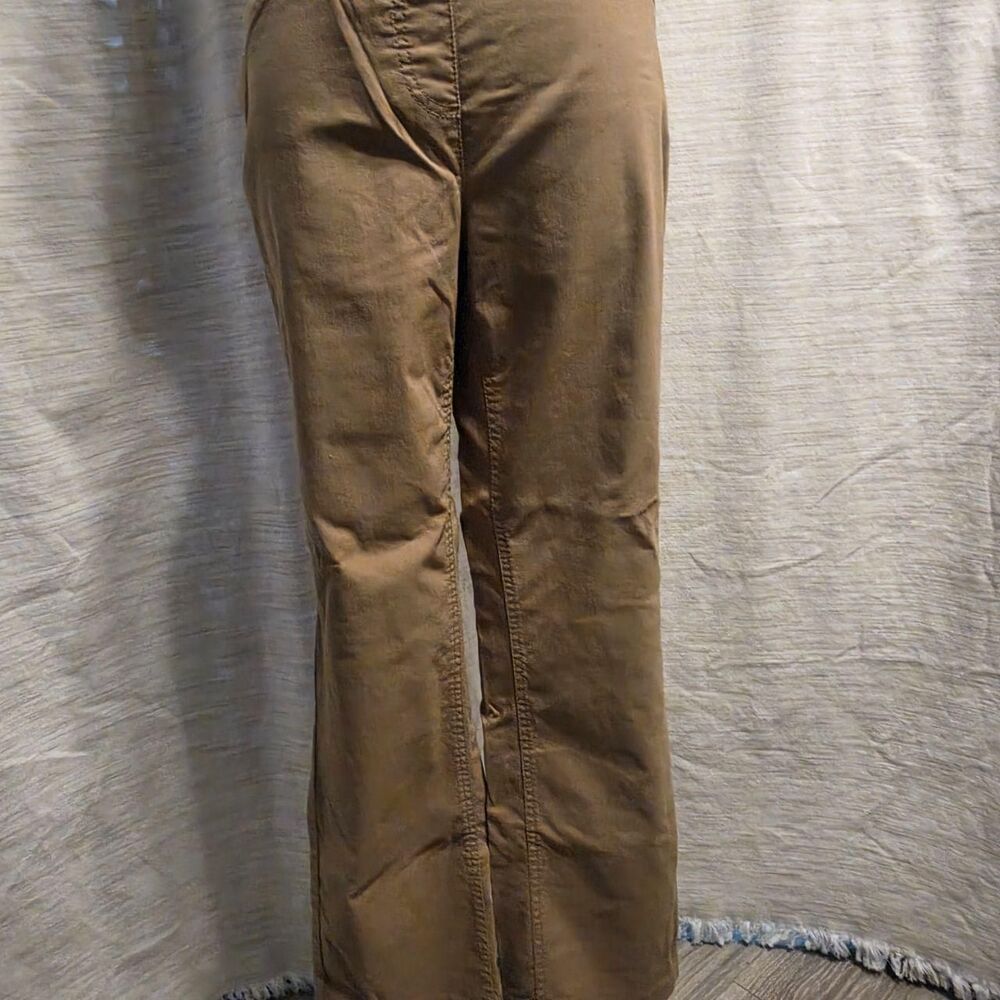 Kim Rogers women's pull-on stretch pants in a tan